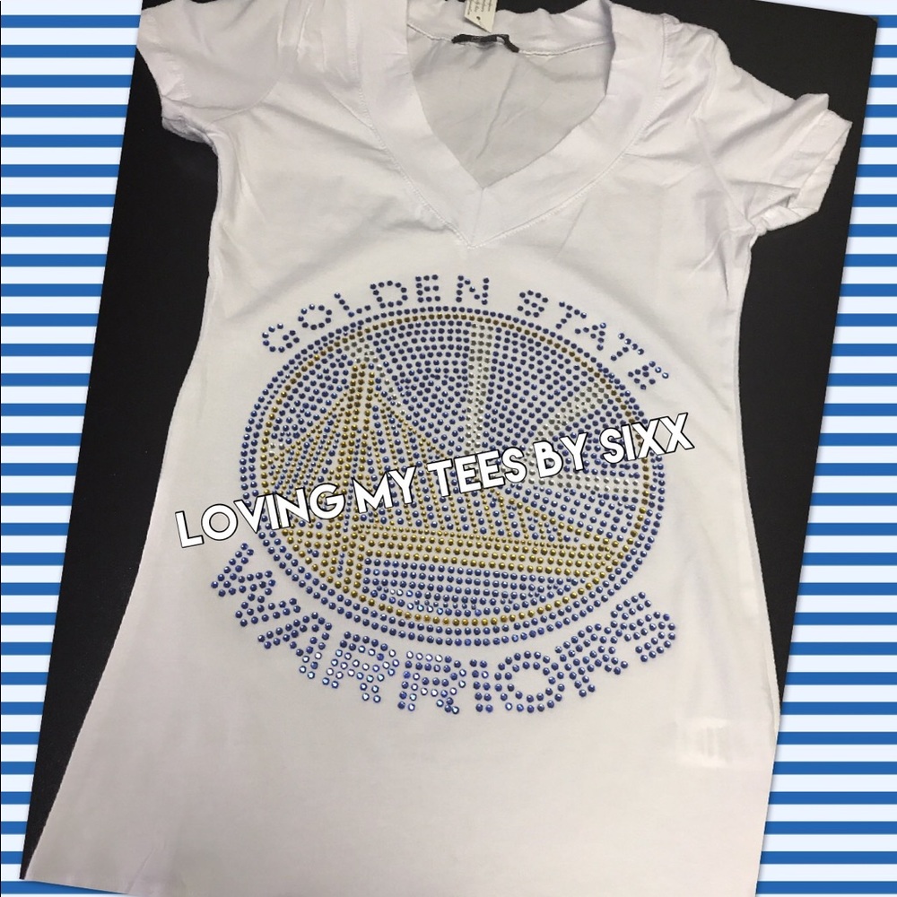 Golden State Warriors V Neck Tee